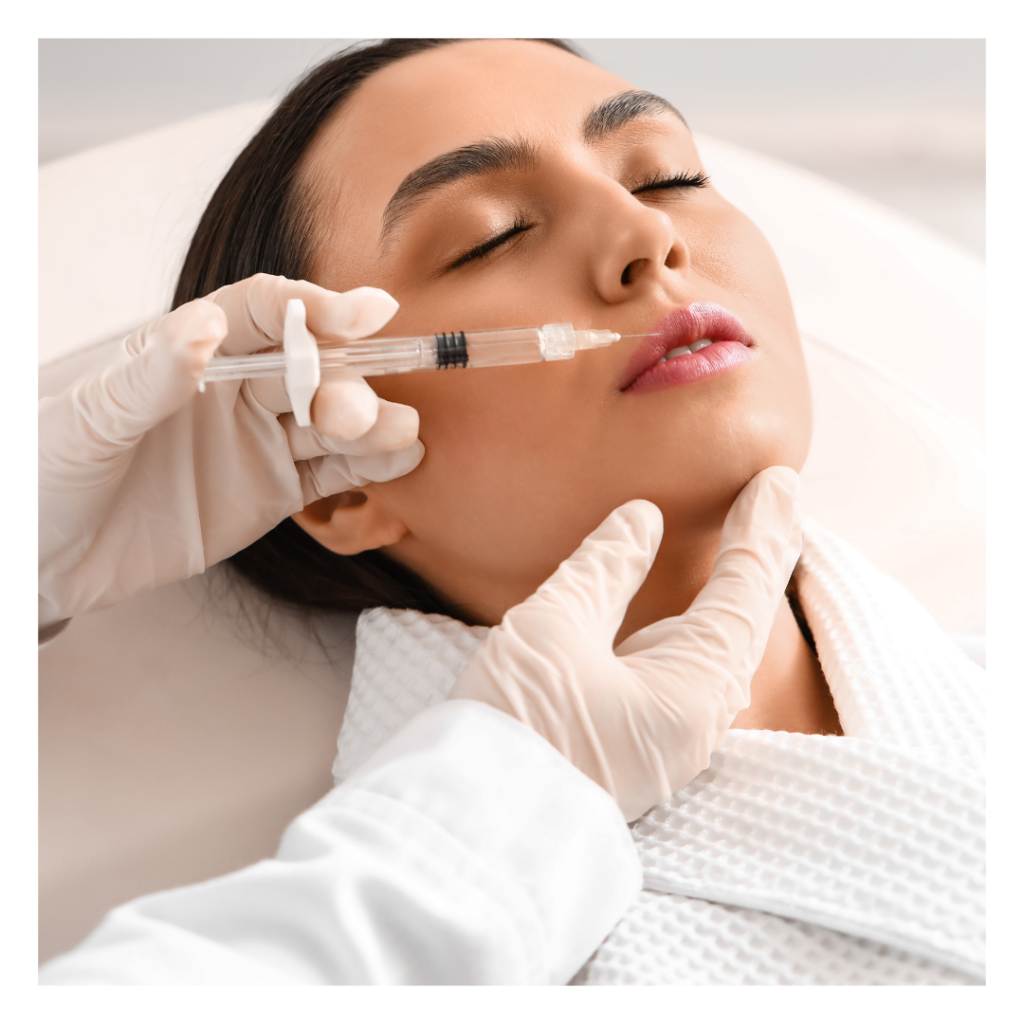 woman getting dermal filler